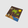 Carte postale gourmande "Plage"