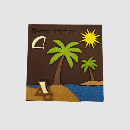 Carte postale gourmande "Plage"