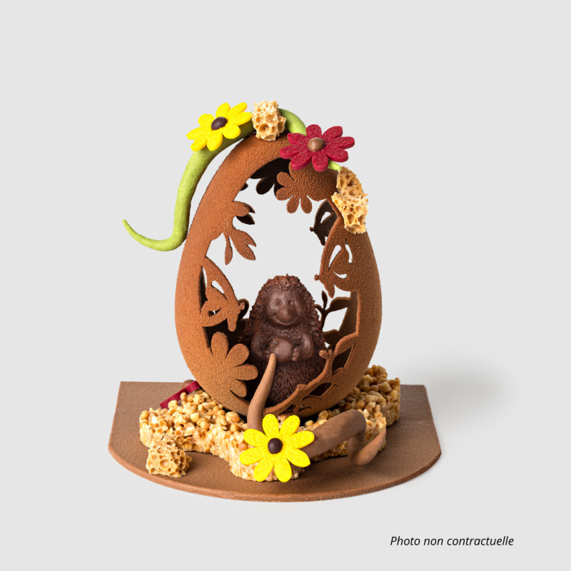 Oeuf  "L'Eveil de la nature" Hérisson