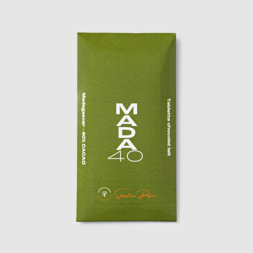 Tablette de chocolat au lait "Madagascar" 40% cacao