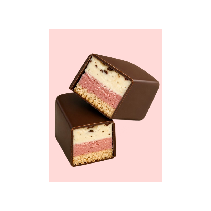 Barre glacée Vanille - Fraise