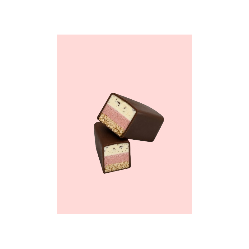 Barre glacée Vanille - Fraise