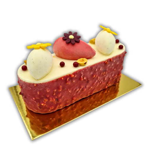 Cake glacé Vanille-Framboise